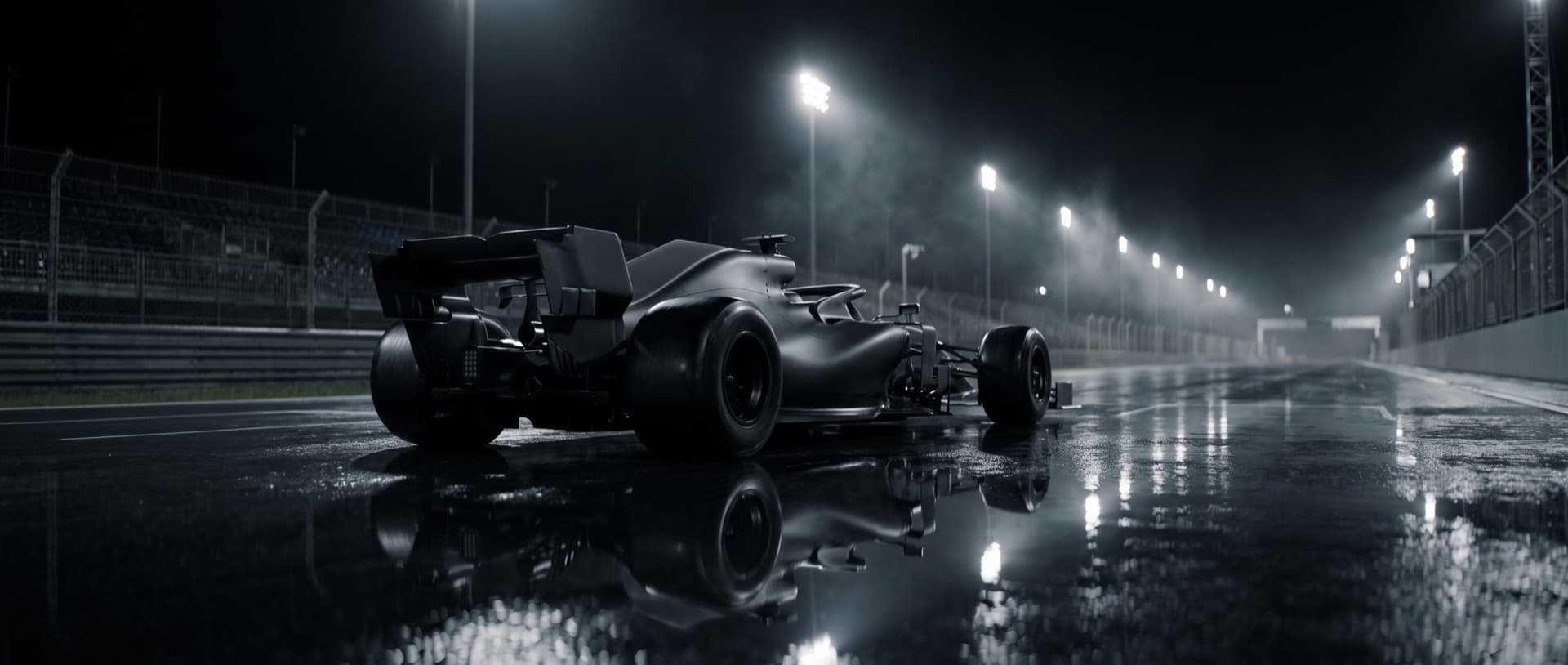 The road in 2024 — floodlights